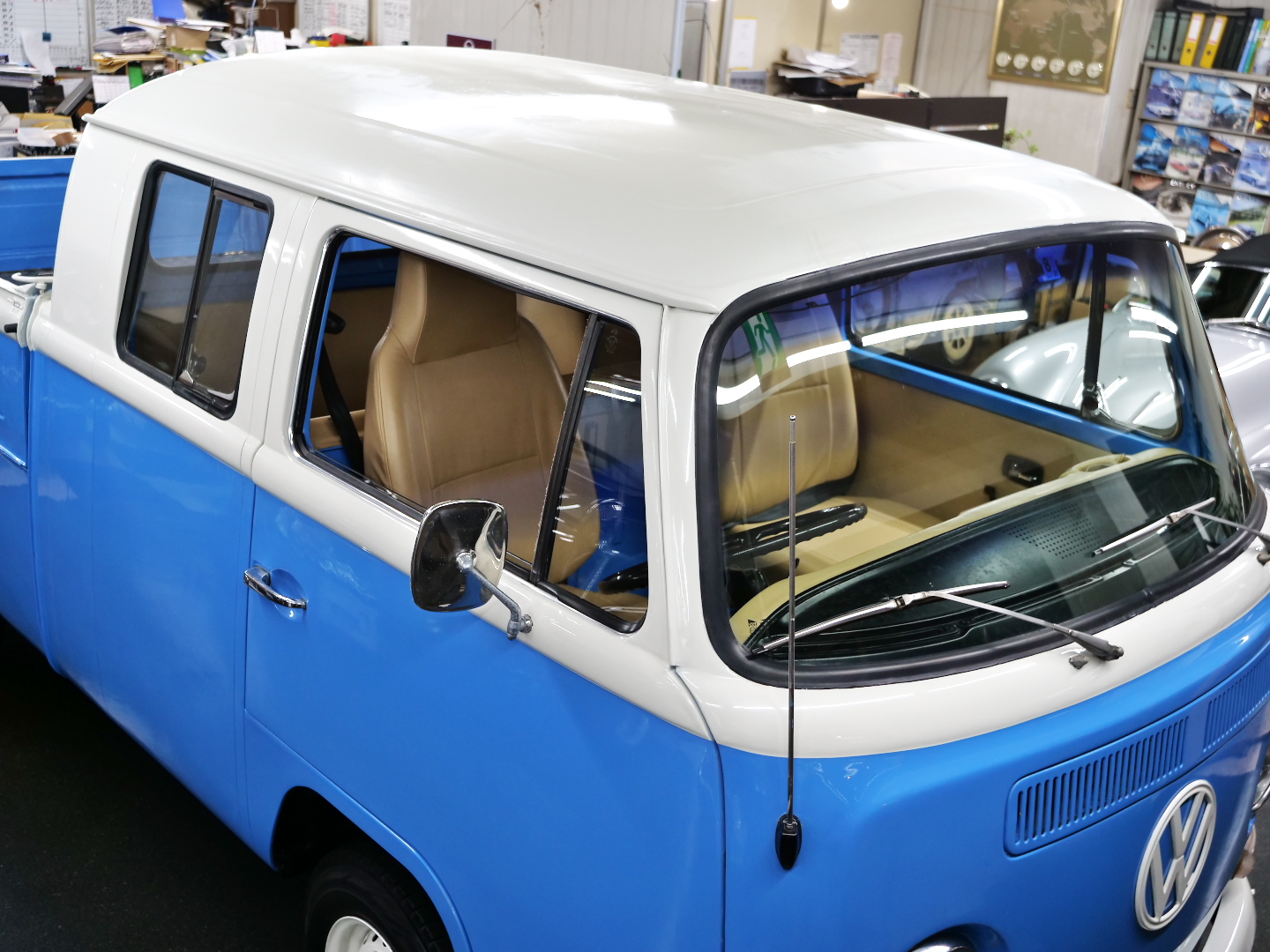 VWタイプ2リアウィンドー アイボリーブラインド T-2 '64-'79 FLAT4 ONLINE SHOP / リアウィンドーブラインド